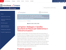 Tablet Screenshot of livingston-services.it